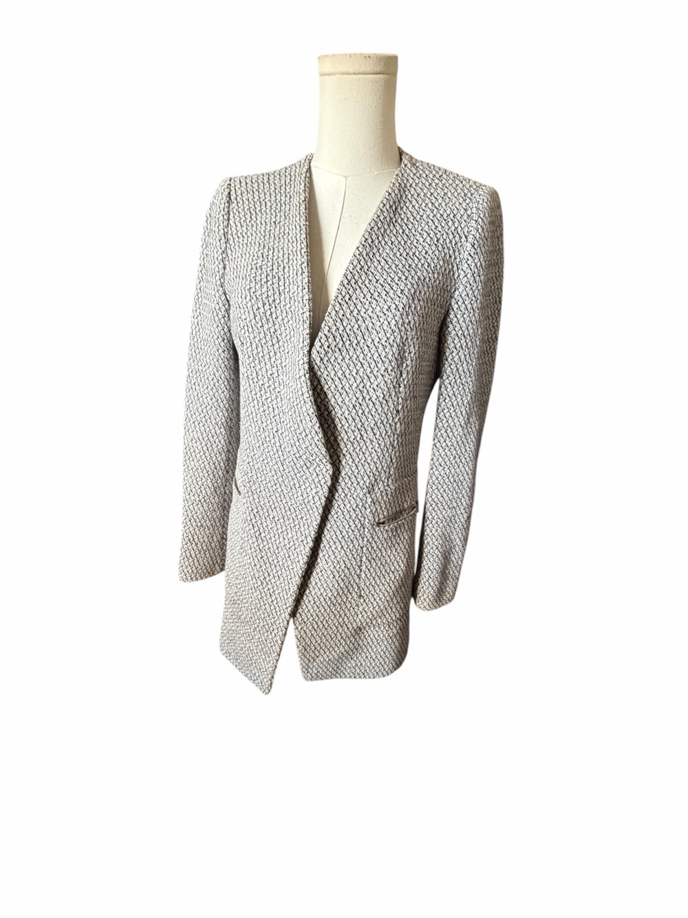 Zara Basic Women's Tailored Knit Blazer Jacket Sz 26